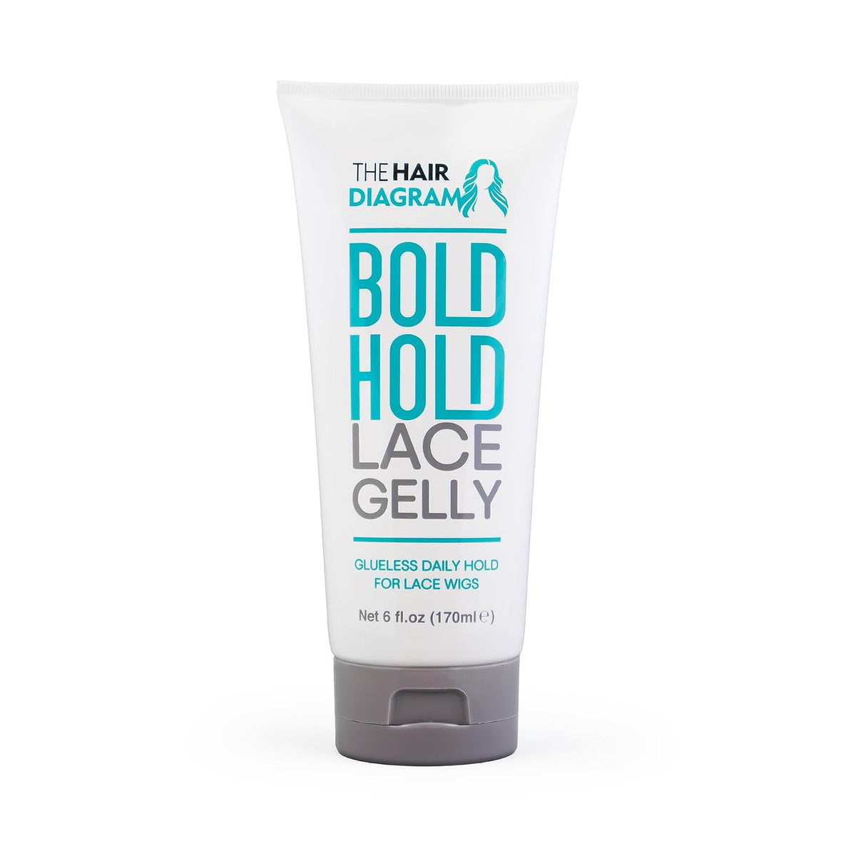 The Hair Diagram - Bold Hold Lace Gelly - Glueless - Temporary Daily Hold for Lace Front Wigs and Hair Systems - Styling Agent for Baby Hairs - Non Toxic - Alcohol Free - Water Based Formula - 6oz