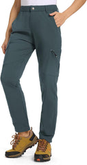 TBMPOY Women's Hiking Cargo Pants Lightweight Water Resistant Quick Dry Fishing Camping Travel Work Pant with 6 Pockets