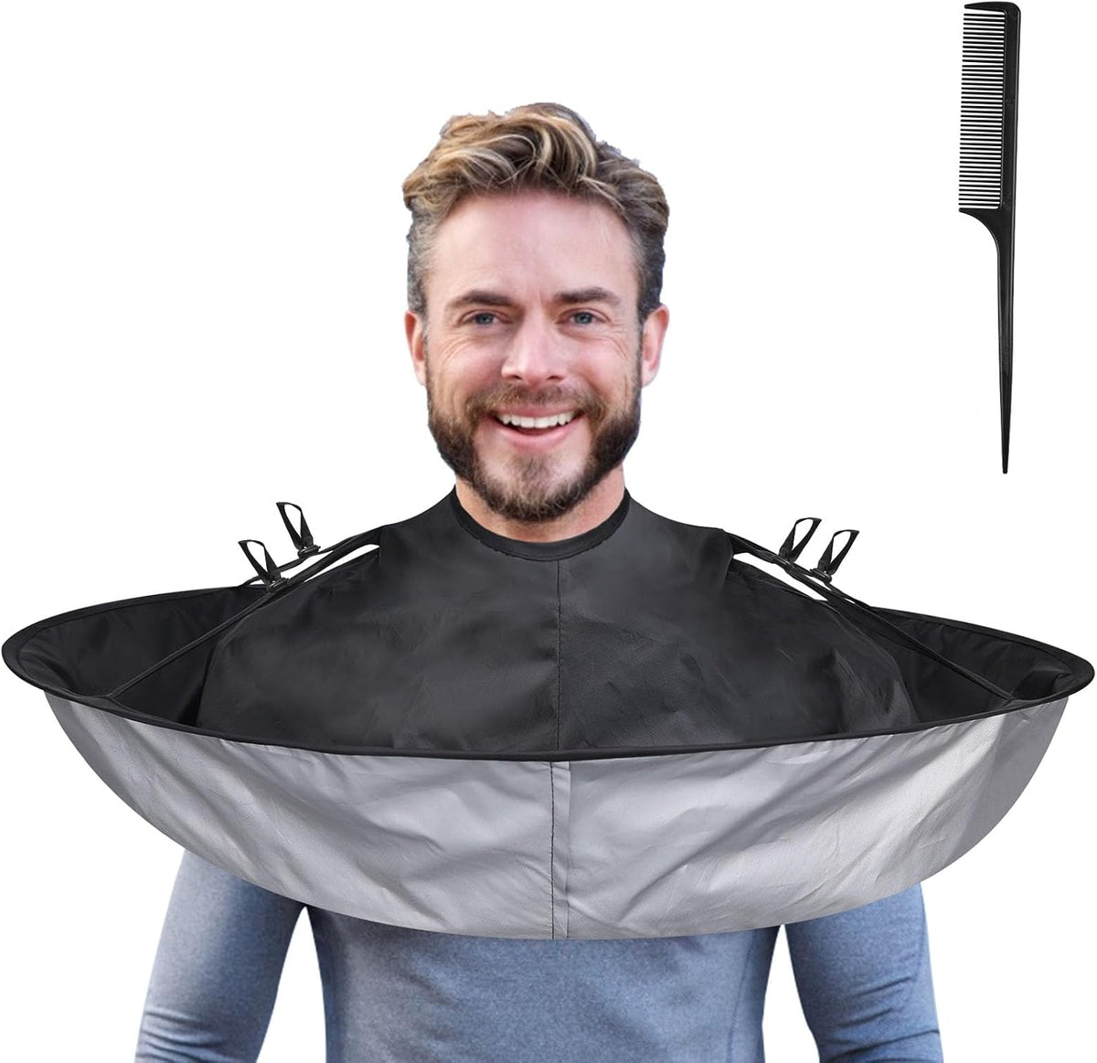 Lictin Hair Cloak Cape Black - Haircut Cape Umbrella Waterproof