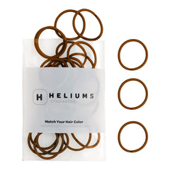 Heliums Small Hair Ties - Black - No Damage Mini 1 Inch Reusable 2mm Elastics for Thin Hair and Kids, Neutral Ponytail Holders - 48 Count
