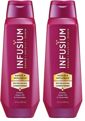 Infusium Repair & Replenish Nourishing Conditioner, with Keratin & Argan Oil, for All Hair Types, 13.5 fl oz