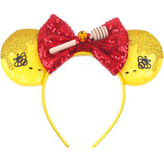 MADO Mike James mouse ears headband for women adults kids,Park mini ears headbands for women kids girls (monster-a)