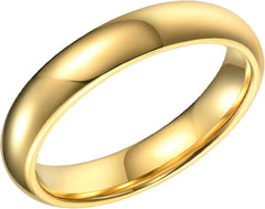 3mm-5mm 14K Solid Gold Plain Wedding Band for Men & Women - Comfort Fit Italian 14K Real Solid Gold Band Ring for Wedding & Engagement