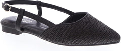 TOP Moda Comfort Garner-56 Women Pointed Toe flat slingback Raffia Sandals