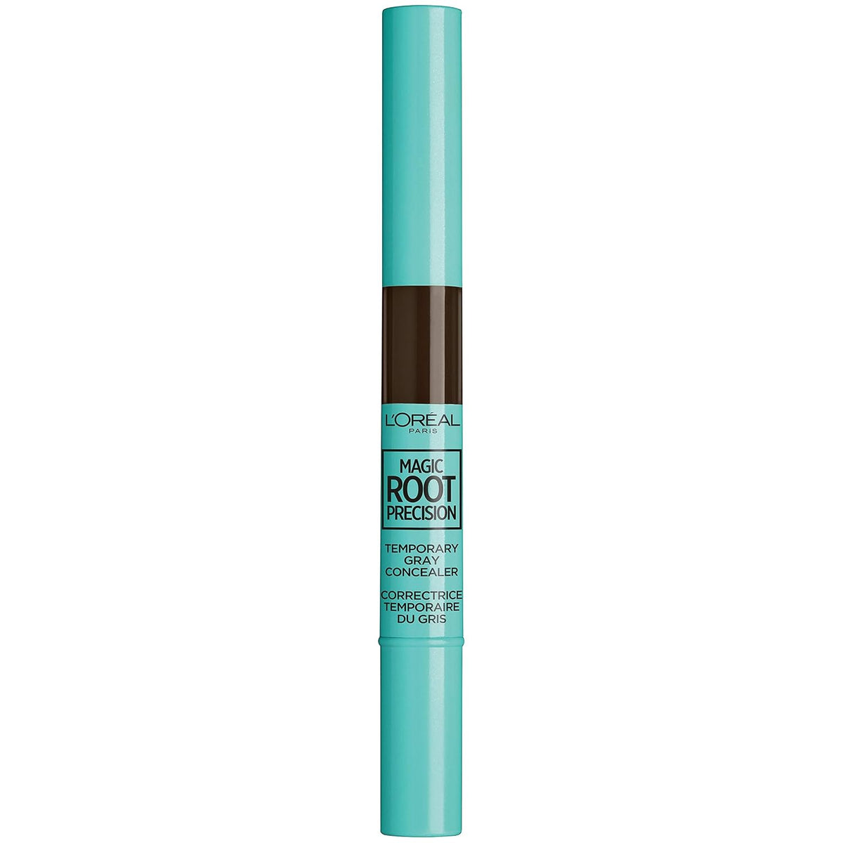 L'Oreal Paris Magic Root Precision Temporary Gray Hair Color Concealer Brush, 4 Dark Brown, 0.05 fl; oz.