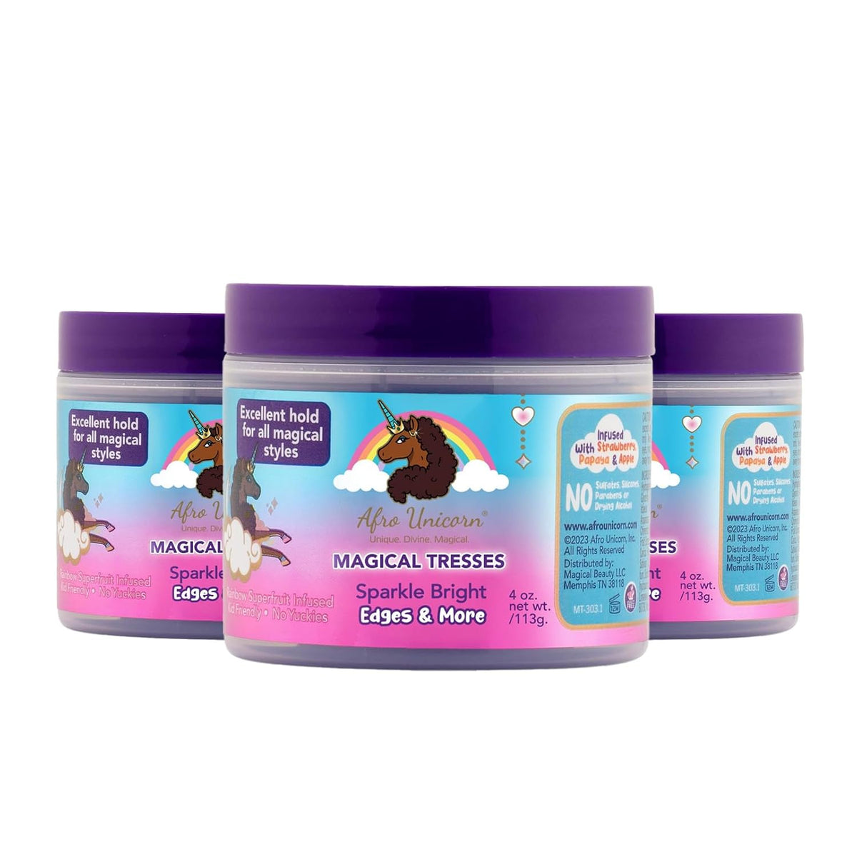 MAGICAL TRESSES’ by Afro Unicorn - Swirls & Twirls Curl Cream - Defining Hair Care for All Curl Textures, 12 fl oz