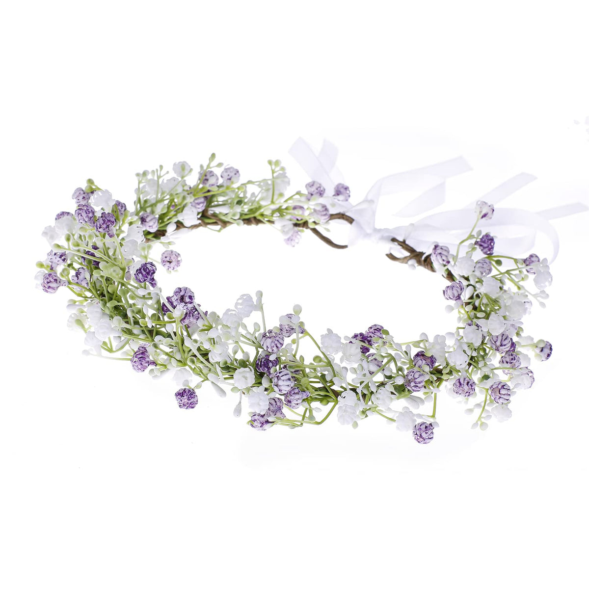 Artificial Green Leaf Crown Eucalyptus Flower Wreath Women Girls Bohemian Headpiece Floral Headband Photo Prop