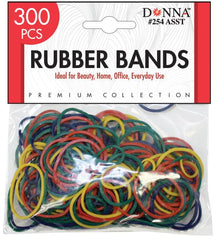 Donna 300PCS Small Black Rubber Bands for Hair - Elastic Rubber Bands for Hair Styling and Braiding, Twist, Locs or Ponytails 1pack of 300 Rubberbands