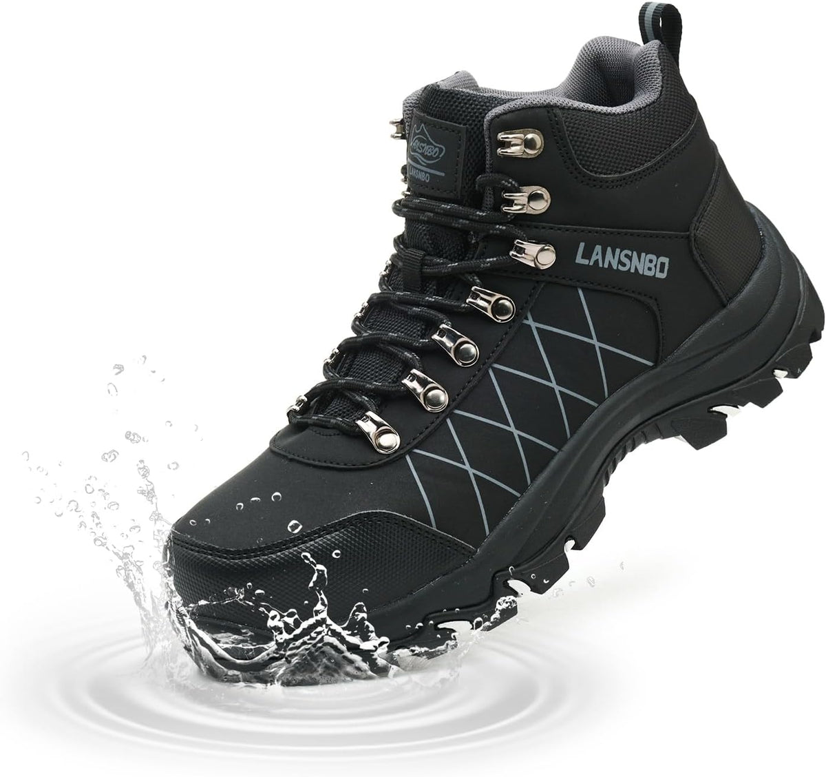 Waterproof Steel Toe Boots for Women Wide Width Non Slip Work Shoes Lightweight Slip Resistant Safety Toe Sneakers Indestructible Construction Composite Toe Footwear