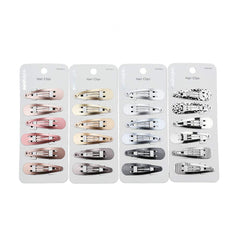 minihope snap hair clips for women, .snap clips for grils,Surface metal flash powder,5cm,24 Count (Pack of 1)…