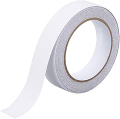 CRASPIRE White Non Slip Tape Matte Adhesive Tape 1in x 16.5ft PVC Frosted Foggy Translucent Non Skid Grip Waterproof Finish Invisible Indoor Outdoor Label Sticker for Shower Floor Furniture Bathroom