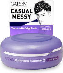 GATSBY Moving Rubber Wild Shake Hair Wax, English Version, 80g/2.8oz
