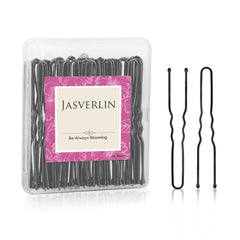 U Shaped Hair Bobby Pins Blonde for Buns Maker Hairpins Updos Long Large Curly Waved Hairstyling Clips for Women Girls Ballet Wedding 2.4inch 100pcs