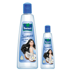 Parachute Advansed Jasmine Enriched Coconut Hair Oil with Vitamin-E | For Scalp Nourishment| Stronger, Softer, Silkier Hair | Indian Hair Oil | All Hair Types| 10.1 Fl.oz