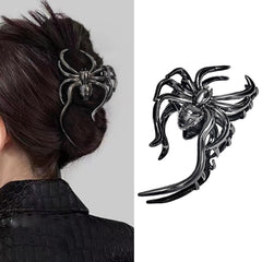 AIUPUOC Metal Black Snake Gothic Hair Claw Clip for Women's Thick Hair, 1Pcs, Halloween Hair Decorations, Hair Accessories