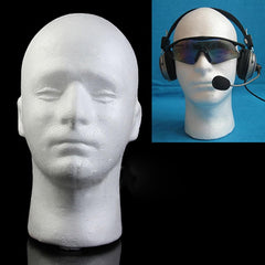Female Foam Mannequin Head Model Hat Wig Jewelry Holder Shop Display Stand Rack, Flat and Smooth Without Holes, Non-Toxic and Odorless (female)