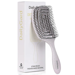Detangling Brush, Dry and Wet Vented Detangler Hair Brush for Women and Men, Professional Paddle Curved Styling Hairbrush for Straight/Curly/Thick/Long/Wavy/Damaged Hair, Blue