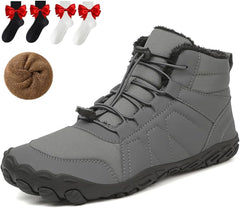 Giltpeak Hike Winter Barefoot Shoes for Elderly Women Mens, Waterproof Wide Hike Barefoot Winter, Winter Wide Toe Barefoot Hiking Shoes Boots