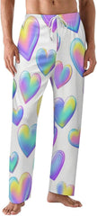 Lemon Prints Pajama Pants for Men Soft Lightweight Lounge Pj Bottoms with Drawstring Pockets