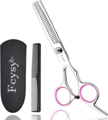 Thinning Shears for Hair Cutting, Fcysy 6 Inches Professional Hair Thinning Scissors Barber Texturizing Shears, Haircutting Blending Scissor Hair Thinner Layering Scissors with Comb for Dog Women Men
