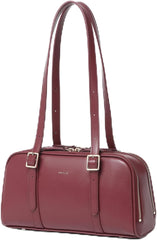 Keyli Swing Zip Shoulder Bag Fashion Purses for Women, Leather Shoulder Handbag Top-Handle Hobo Bags with Adjustable Strap