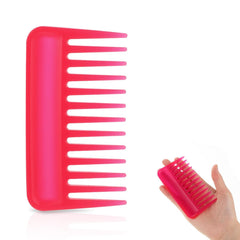Mini Travel Comb, Small Wide Tooth Comb Portable Pocket Combs Curl Comb Shower Comb Detangling Hair Combs for Women Curly Hair, Wavy Hair, Wet and Dry Hair, Wallet Comb for Men - Black