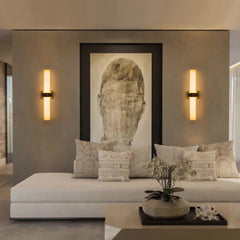 Dimmable LED Marble Linear Vanity Wall Lamp - Warm Light 23in