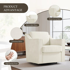 Modern Swivel Upholstered Armchair Accent chair Set of 2