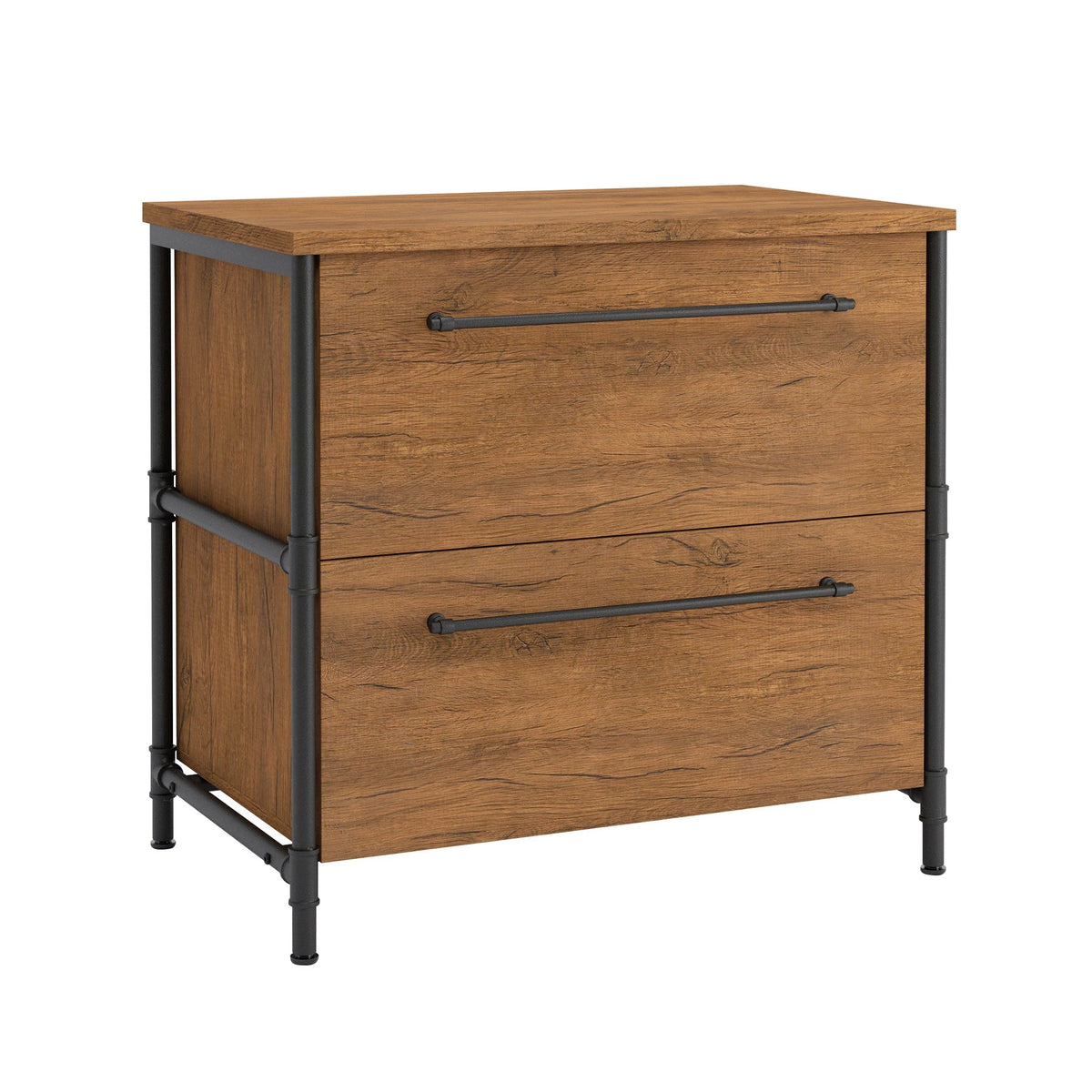Wood Lateral File with Efficient Document Storage, Brown