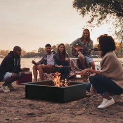 36" Steel Outdoor Wood Burning Fire Ring