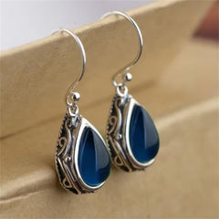 White Gold Plated Teardrop Cubic Zirconia Dangle Earrings for Women Daily Bridal Parties Lightweight Earring Jewelry Gift for Her