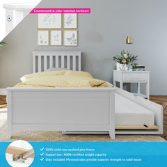 Max and Lily Twin Size Bed with Trundle