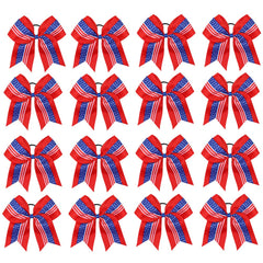 Oaoleer 8" Jumbo Large Cheer Bows Ponytail Holder Elastic Band Handmade Boutique Hair Accessories for Cheerleading Teen Girls College Women Sports (1PCS, Yellow)