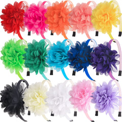 XIMA 14pcs Glitter Headbands for Girls Skinny Sparkle Hairbands Women Hair Loop Hair Accessories