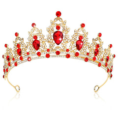 CIEHER Pink Crown Crystal Tiaras for Women Princess Crown Pink Tiara for Birthday Wedding Halloween