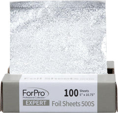 ForPro Professional Collection Expert Embossed Foil Sheets 500S, Aluminum Foil, Pop-Up Foil Dispenser, Hair Foils for Color Application and Highlighting Services, Food Safe, 5"W x 10.75"L, 500-Count