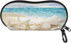 Forchrinse Blue Butterfly Soft Sunglasses Case Zipper Eyeglasses Case for Women