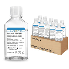 Lab Cell Culture Grade Sterile Water, Endotoxin ＜0.25 EU/mL, 500ml Multiple Distillations & Sterilization, USP Grade Solutions in Laboratories