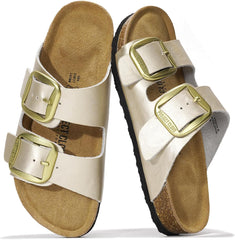 Project Cloud Genuine Leather Flat Sandals for Women 2025 Comfortable Beach Essentials Womens Sandals Memory Foam Vacation Essentials Slides for Women Footwear (Santorini)