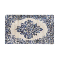 World Rug Gallery Distressed Medallion Cushioned Anti-Fatigue Mat