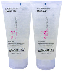 GIOVANNI L.A. Hold Styling Gel - Strong Hold, Hair Gel for Women and Men, Vegan, No Parabens or Phthalates, Infused with Natural Botanical Ingredients, Lightweight Hair Styling Gel - 6.8 oz (1 Pack)