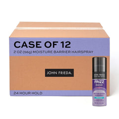 John Frieda Frizz Ease Moisture Barrier Hairspray, Firm Hold Hairspray, Seals Out Moisture, Blocks Frizz, Protects Against Heat, and Keeps Hair Straight with Long-Lasting Hold, 12 Oz