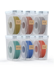YOOPAI Filament Storage Box - 5 Pack Filament Container for 3D Printing Sealing and Protection - Portable Storage Box with Desiccants&Label for Home&Office,Water-Proof and Dust-Proof 4.0L(9.03*8*3)
