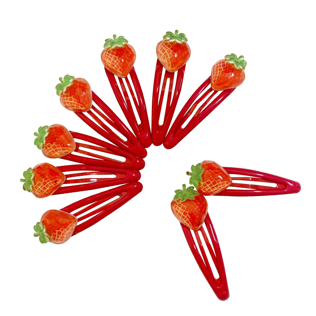 20 Pcs Ladybug Hair Clips, Animal Hair Clips for Girls and Women, Girl Hair Accessories, Snap Barrettes, 5cm/1.96inch, 20 Piece