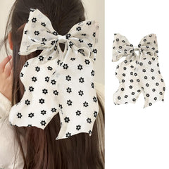 papasgix Hair Bow Clips: Solid Color Silk Ribbon Bows for Women and Girls (1, Blue)