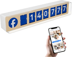 TikTok Follower Counter by Smiirl – Real-Time Split Flap Display – Boost Followers & Engagement – for Creators, Shops & More – Wi-Fi & Hotspot – Easy Setup – Premium Design (Black, 7 Digits)