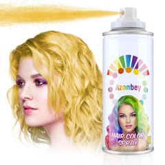 Black Hair Spray,Temporary Hair Color Wax,Azonbey Hair Wax Dye Pomades,Washable Root Touch Up Hair Color Natural Hair Dye for Party,Hollowen,Cosplay. (Black, 120ml)