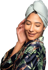 Tee Shirt Drying Wrap, Frizz Free, Soft & Lightweight&Flexible, Hair Drying Turban, Gentle Drying Towel Wrap with Button, for Long Hair (Pink)