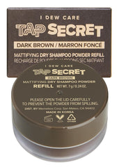 I DEW CARE Tap Secret Dry Shampoo Powder Refill with Biotin | Strengthening & Volumizing, Refillable, Travel size, Non-aerosol, Brunette, Korean Ginseng, Dry Shampoo for Women, 0.24 Oz