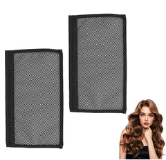Hair Stretcher Lengthening Net for Curly Prevent Shrinkage Lock Hair Stretcher Looser Wave Ringlets Hair Styling Tools Black 13in 2PCS